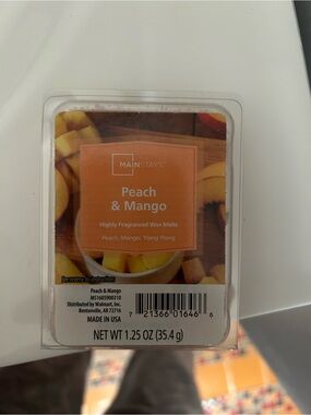 Mainstays Peach & Mango Wax Melts - Orange and Yellow